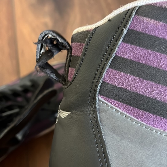 Creative Recreation leather black & purple high top sneakers, size 10L - Picture 10 of 10
